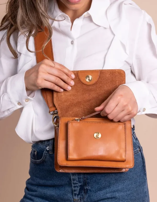 O My Bag Harper Mini Cognac Lædertaske^Dame Tasker Og Punge