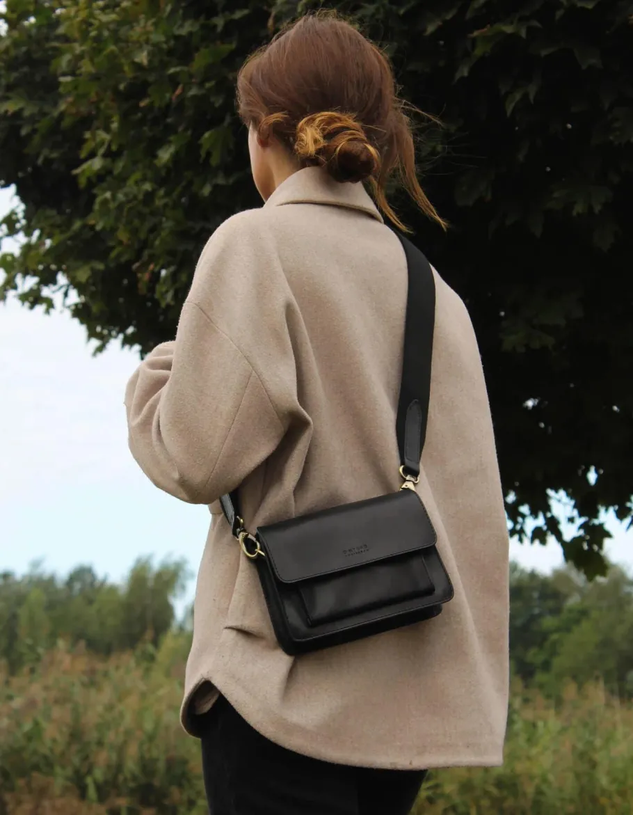 o_my_bag_harper_mini_sort_1.webp O My Bag Harper Mini Sort Lædertaske^Dame Tasker Og Punge