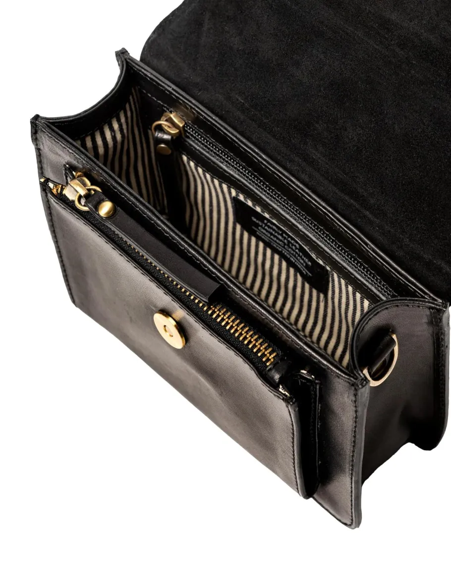 o_my_bag_harper_mini_sort_4.webp O My Bag Harper Mini Sort Lædertaske^Dame Tasker Og Punge