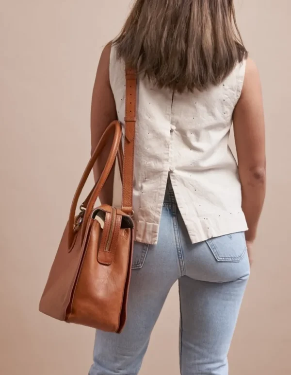 O My Bag Kate - Cognac - Skindtaske^Dame Tasker Og Punge