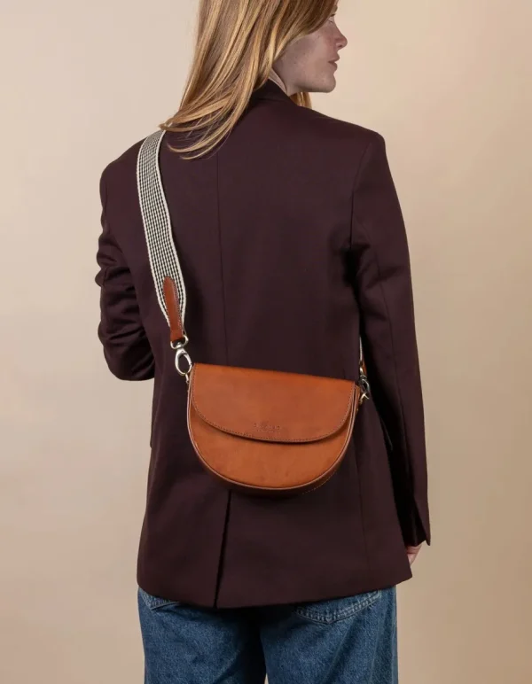 O My Bag Lædertaske Ava cognac - 2 remme^Dame Tasker Og Punge