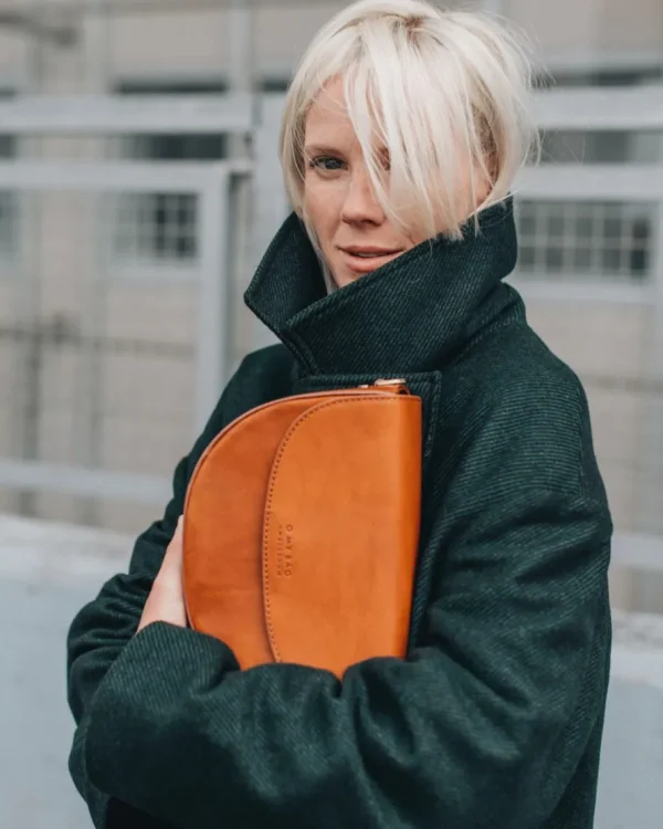 O My Bag Lædertaske Ava cognac - 2 remme^Dame Tasker Og Punge
