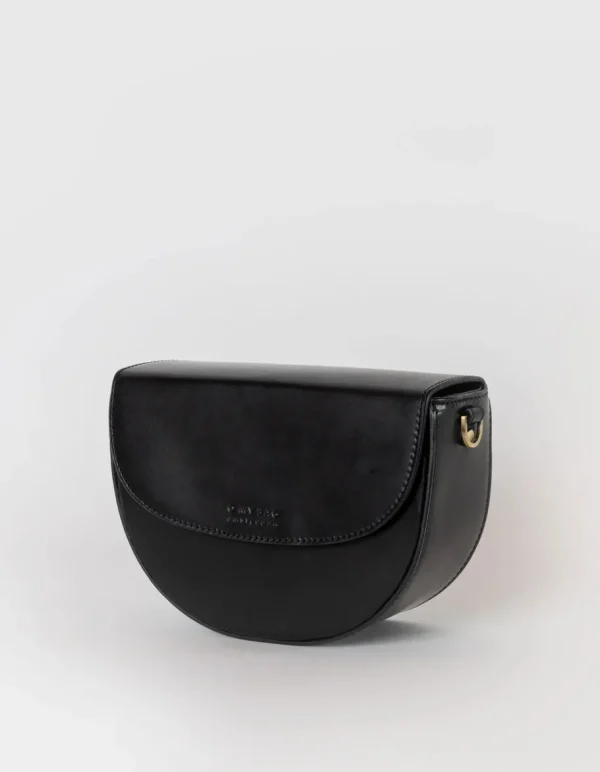 O My Bag Lædertaske Ava sort - 2 remme^Dame Tasker Og Punge