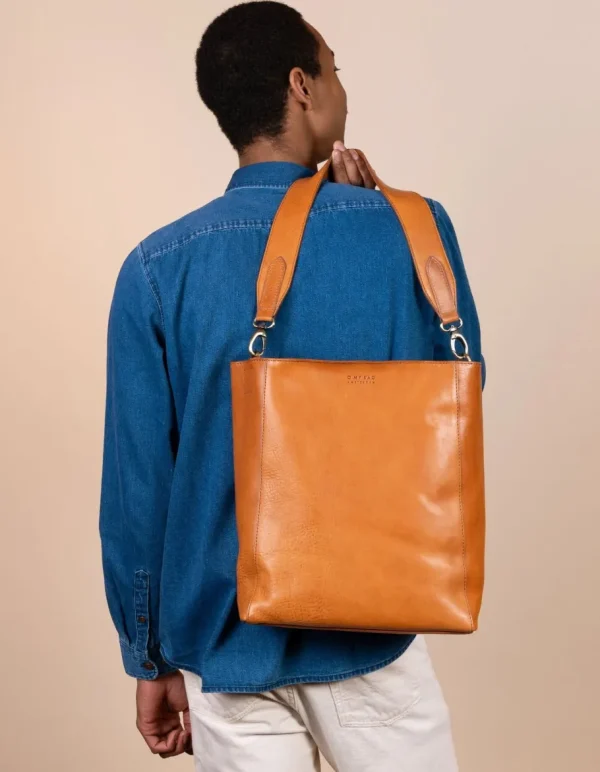 O My Bag Sofia Cognac Lædertaske^Dame Tasker Og Punge