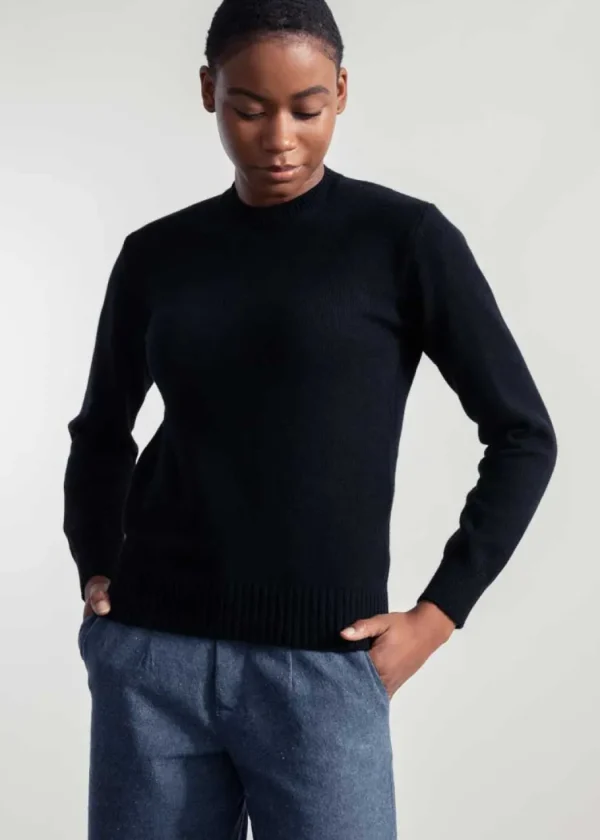 Rifo Edda Women's Recycled Cashmere Sweater Slate Black^Dame Overdele