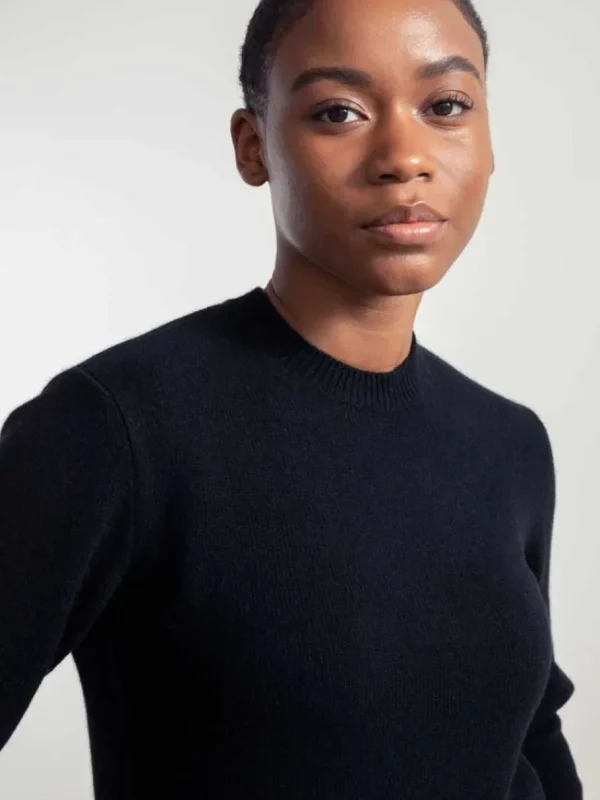 Rifo Edda Women's Recycled Cashmere Sweater Slate Black^Dame Overdele