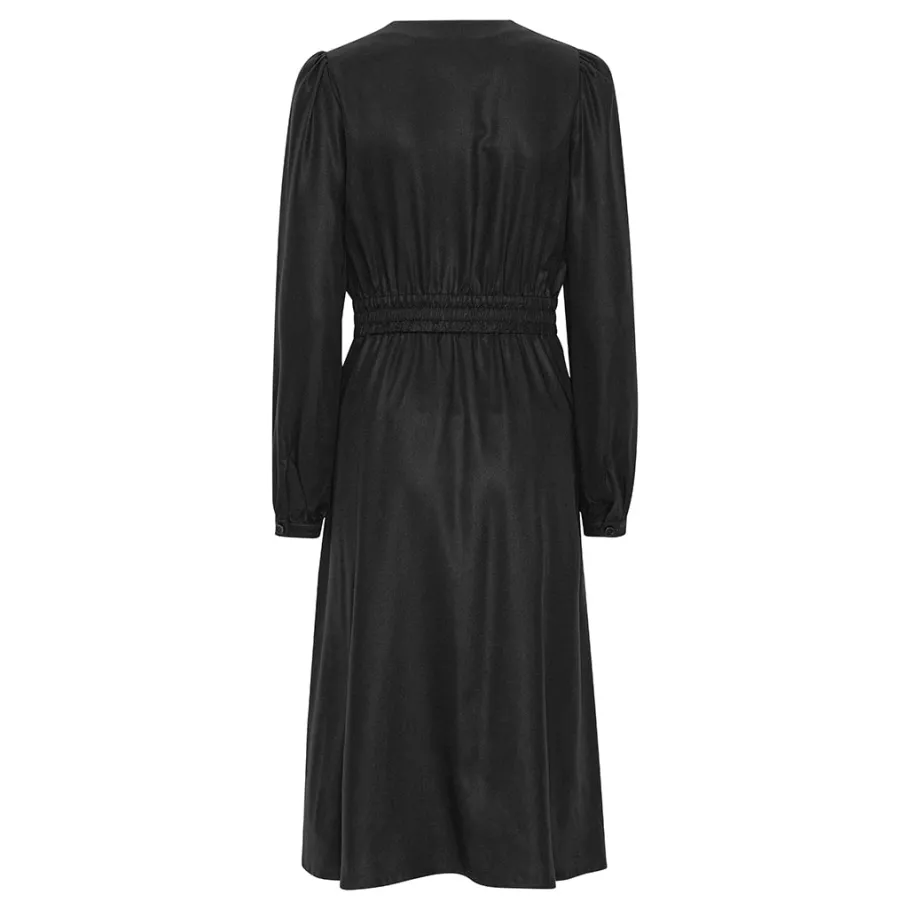 schulz_by_crowd__kjole_i__1.webp Schulz by Crowd - Kjole i Tencel - Dandy dress - Black^Dame Kjoler Og Jumpsuits