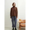 Schulz by Crowd Bonni lambswool high-neck knit sweater brown^Dame Overdele
