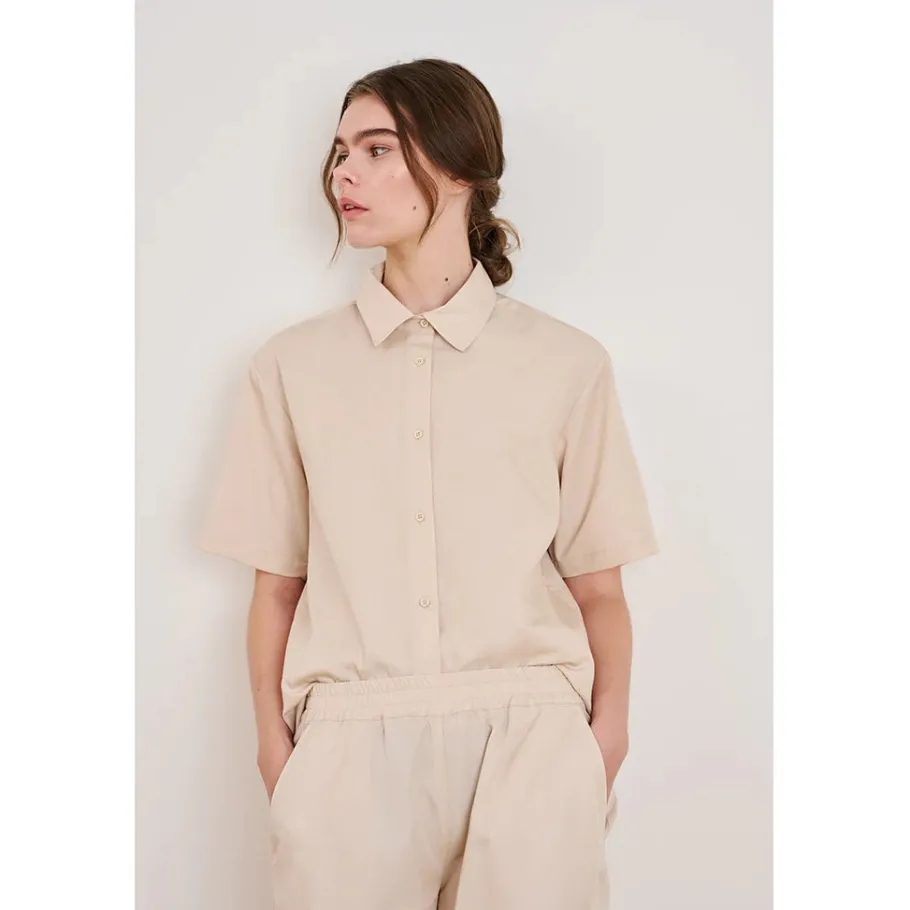 schulz_by_crowd_karla_sho_2.webp Schulz by Crowd Karla Shorts Tencel Beige^Dame Underdele