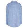 Schulz by Crowd Sanne oversize skjorte Blue/White^Dame Overdele