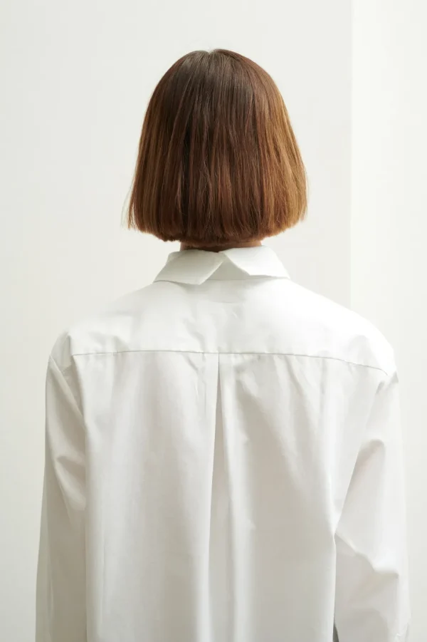 Schulz by Crowd Sanne oversize organic cotton white^Dame Overdele