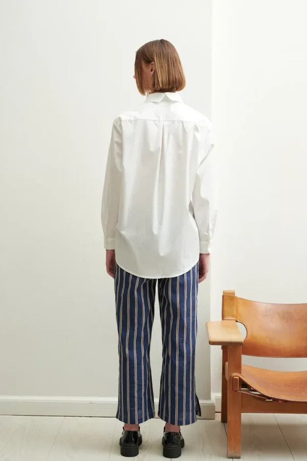 Schulz by Crowd Sanne oversize organic cotton white^Dame Overdele