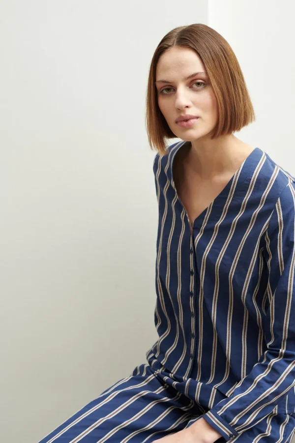 Schulz by Crowd Sessa shirt organic cotton GOTS^Dame Overdele