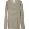 Serendipity - Slim Tee - Stripe Seaweed/Off White^Dame Overdele