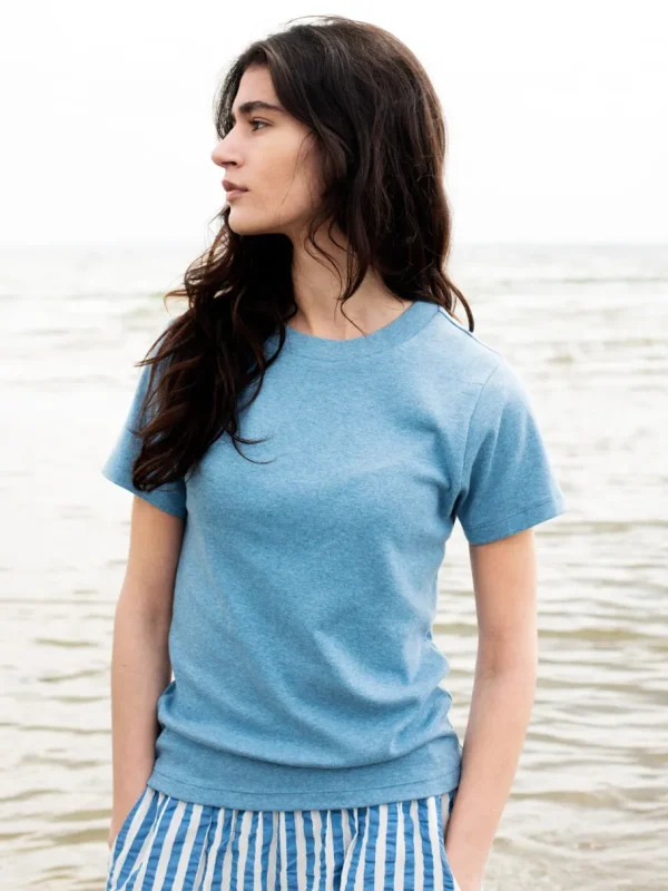 Serendipity Short Sleeve T-Shirt Azur^Dame Overdele