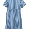 Serendipity Sleeve Dress Azur Stripe^Dame Kjoler Og Jumpsuits