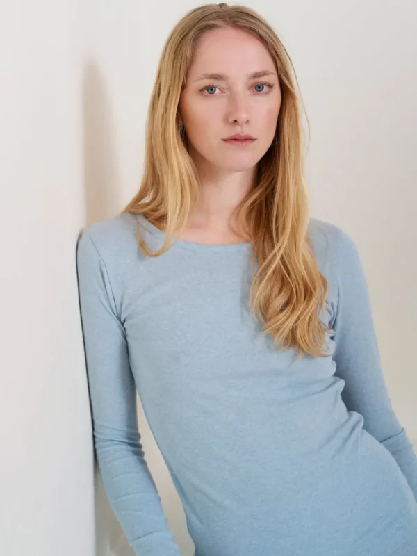 Serendipity Slim Tee Aqua^Dame Overdele