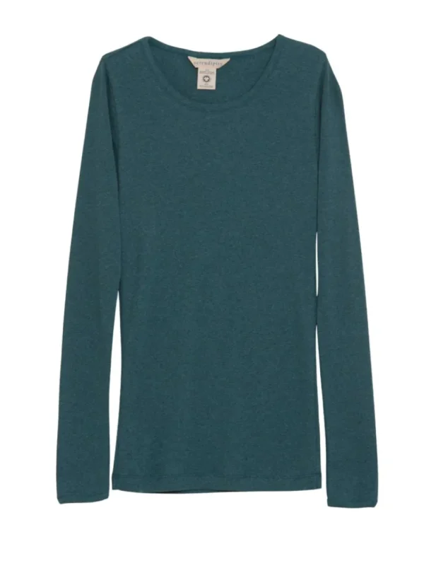 Serendipity Slim tee arctic rib^Dame Overdele