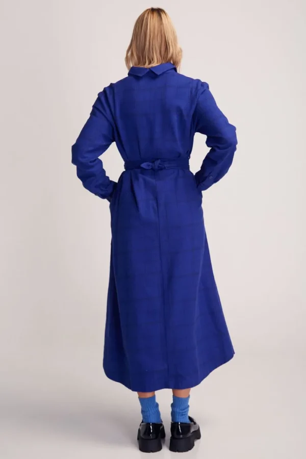 Suite13Lab OFRE DRESS check blue^Dame Kjoler Og Jumpsuits