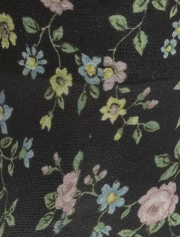 Swedish Stockings - Ada flower tights - Black/multi^Dame Sokker Og Strømpebukser