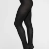Swedish Stockings - Freja Organic Wool Tights - Black^Dame Sokker Og Strømpebukser