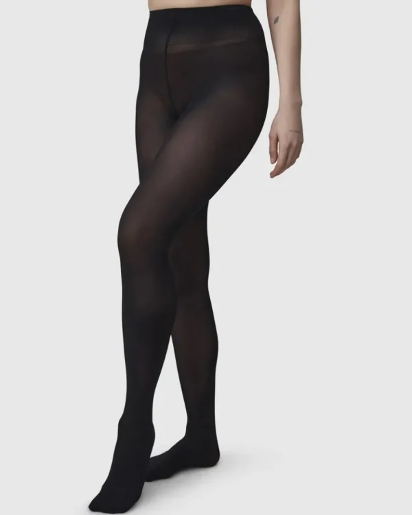 Swedish Stockings - Olivia Premium Strømpebukser - 60den Sorte^Dame Sokker Og Strømpebukser