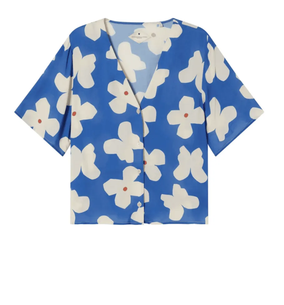 thinking_mu_blue_butterfl_5.webp Thinking Mu Blue butterfly flowers Libelula blouse^Dame Overdele