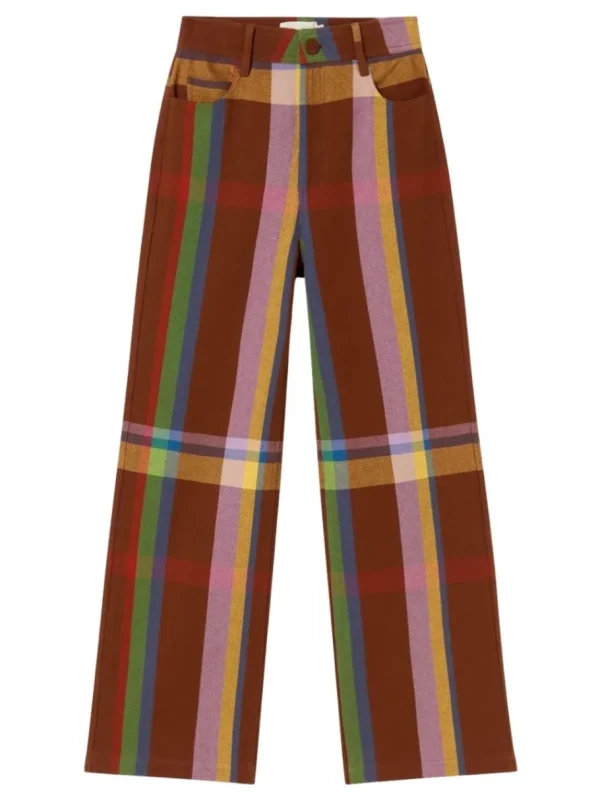Thinking Mu Brown charlie blanket Coral pants^Dame Underdele
