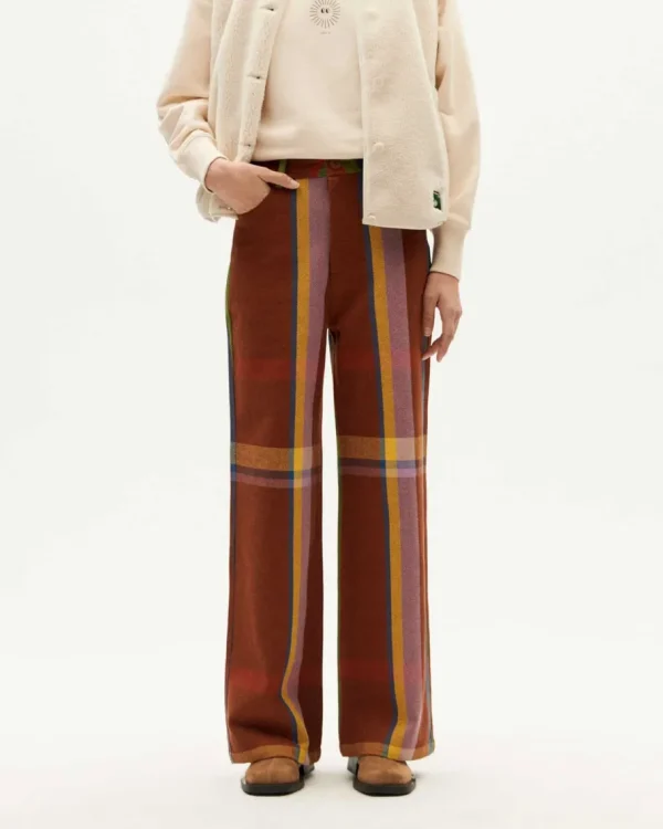 Thinking Mu Brown charlie blanket Coral pants^Dame Underdele