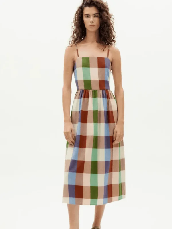 Thinking Mu Colorful Paola Dress Multicolor Checks^Dame Kjoler Og Jumpsuits