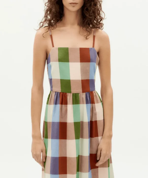 Thinking Mu Colorful Paola Dress Multicolor Checks^Dame Kjoler Og Jumpsuits