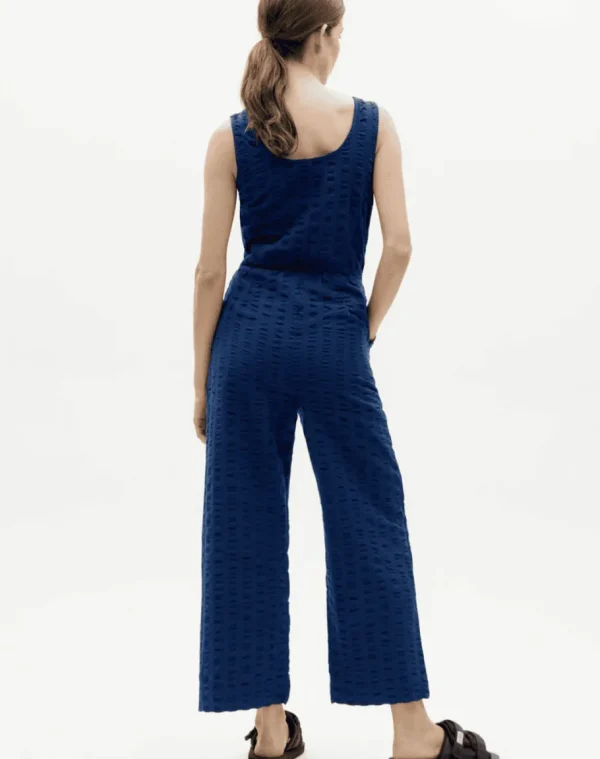 Thinking Mu Rafflesia jumpsuit Blue seersucker^Dame Kjoler Og Jumpsuits