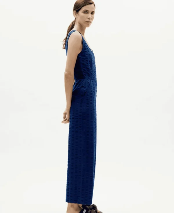 Thinking Mu Rafflesia jumpsuit Blue seersucker^Dame Kjoler Og Jumpsuits