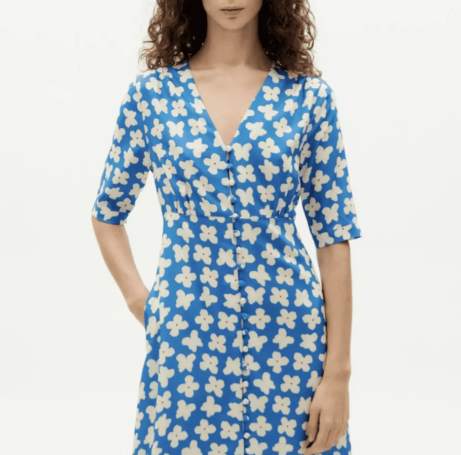 thinking_mu_small_butterf_1.webp Thinking Mu Small Butterfly Camelia Dress^Dame Kjoler Og Jumpsuits