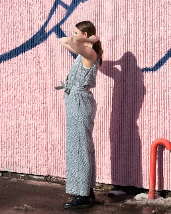 Thinking Mu Winona Jumpsuit blue spots^Dame Kjoler Og Jumpsuits