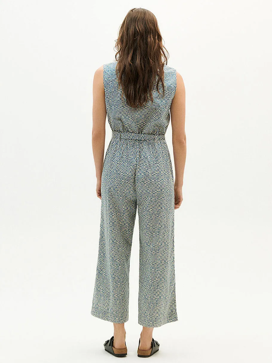 thinking_mu_winona_jumpsu_6.webp Thinking Mu Winona Jumpsuit blue spots^Dame Kjoler Og Jumpsuits