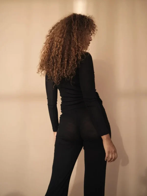 Underprotection uldbluse - Amalie LS Top Sort^Dame Overdele