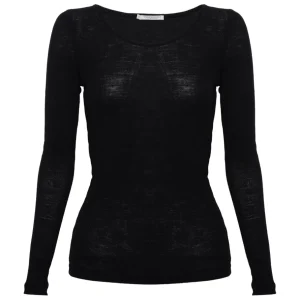 Underprotection uldbluse - Amalie LS Top Sort^Dame Overdele
