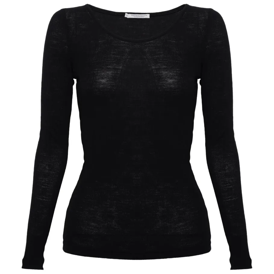 underprotection_uldbluse__5.webp Underprotection uldbluse - Amalie LS Top Sort^Dame Overdele