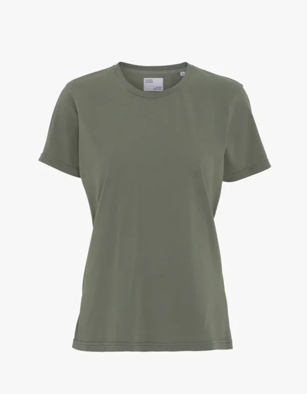 Colorful Standard Women light organic tee - dusty olive -^Dame Overdele