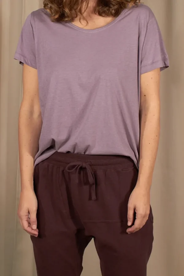 Yogamii - Yama Tee - Lilac Mist^Dame Overdele