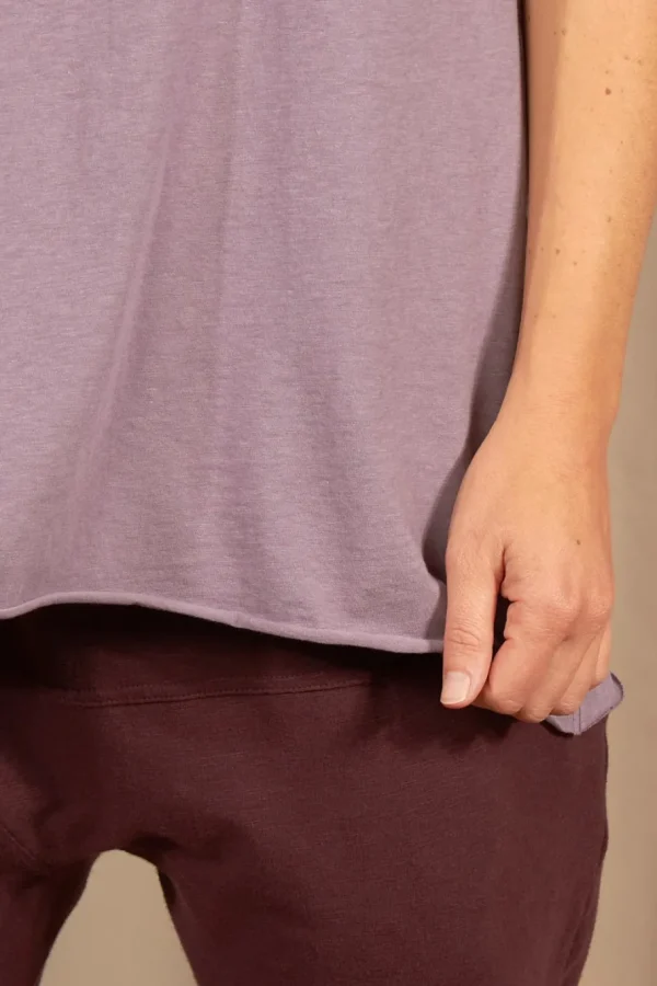 Yogamii - Yama Tee - Lilac Mist^Dame Overdele