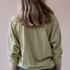 Yogamii Mukha Blouse - økologisk yogatøj light mustard^Dame Overdele