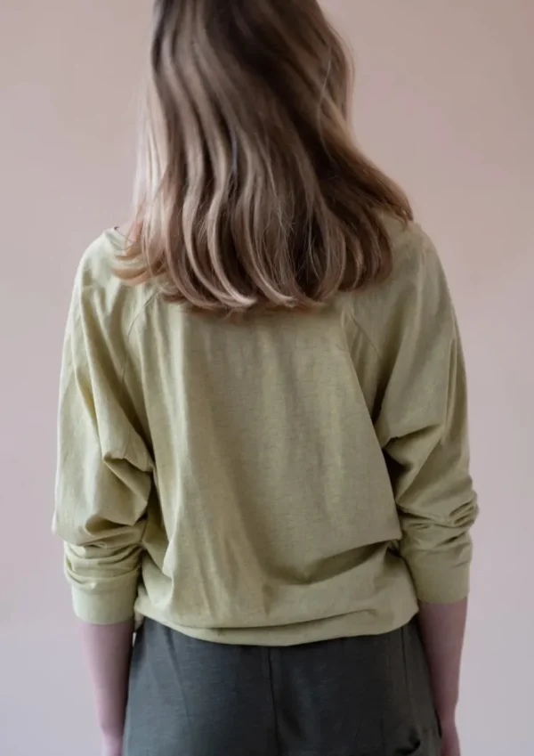 Yogamii Mukha Blouse - økologisk yogatøj light mustard^Dame Overdele