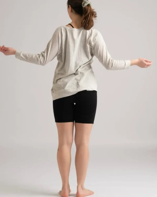 Yogamii Mukha Blouse - økologisk yogatøj off white melange^Dame Overdele