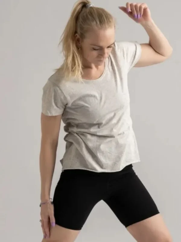 Yogamii Yama Tee - økologisk yogatøj off white^Dame Overdele