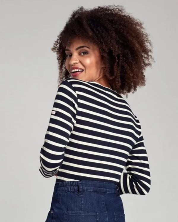 Armor Lux - Breton Striped Blouse - Navy/Nature^Dame Overdele