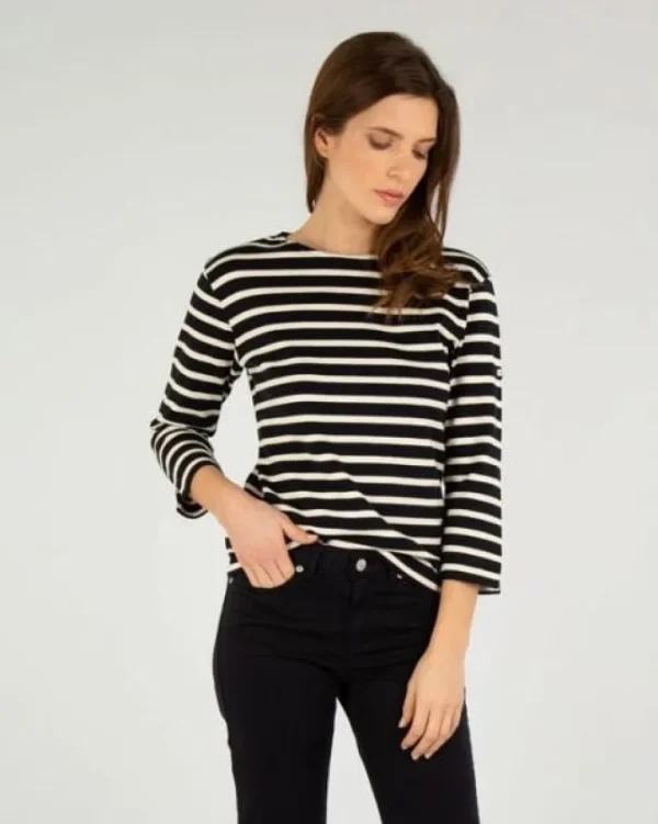 Armor Lux - Breton Striped Blouse - Navy/Nature^Dame Overdele
