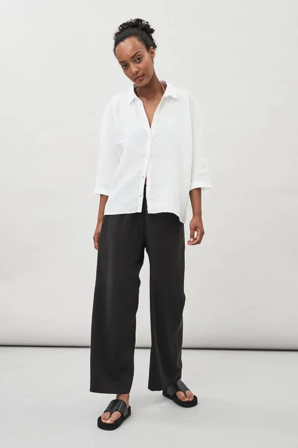 Maska Thea Flowy Tencel Pants - Black^Dame Underdele